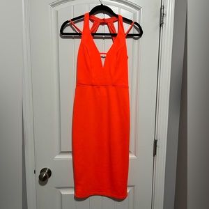 Socialite Orange mini dress